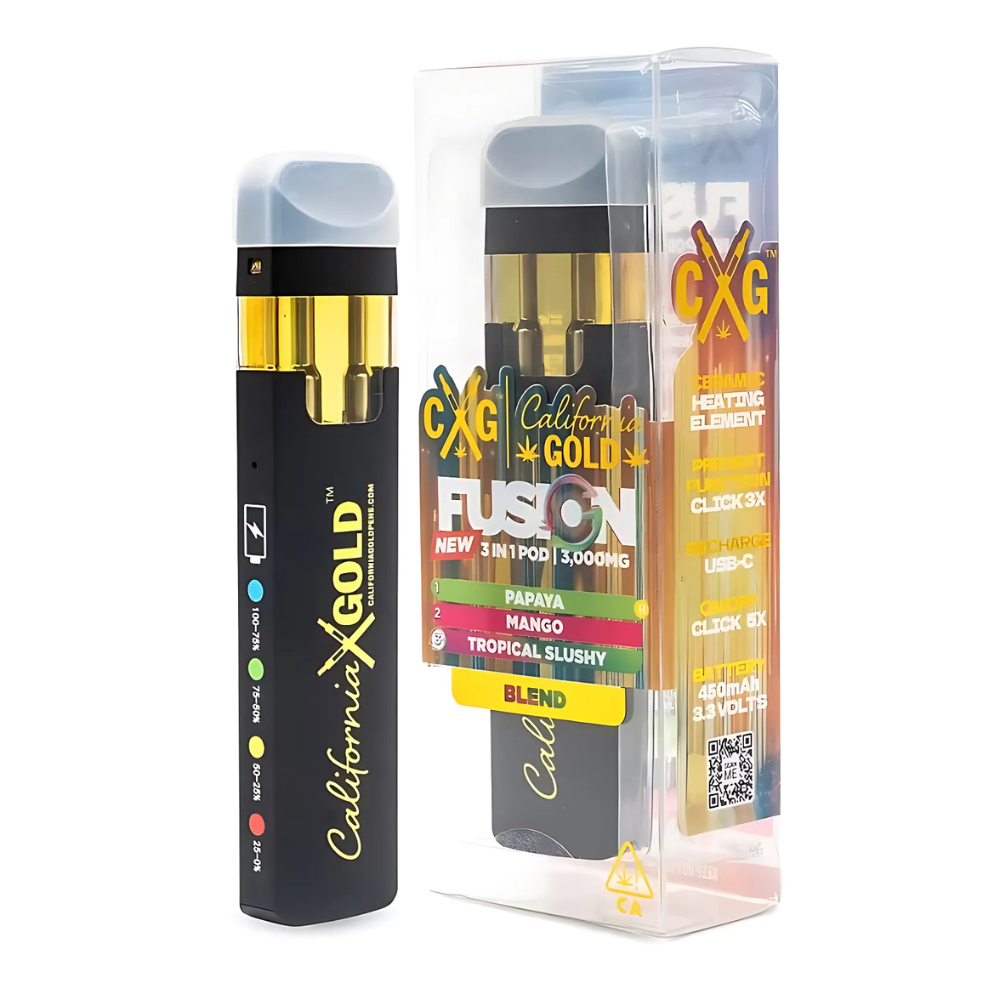 California Gold Fusion 3-IN-1 Disposable 3G – Weedz DC