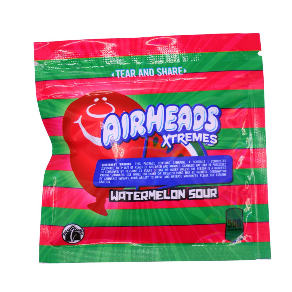 Airhead Xtremes Watermelon Sour Strips 500mg