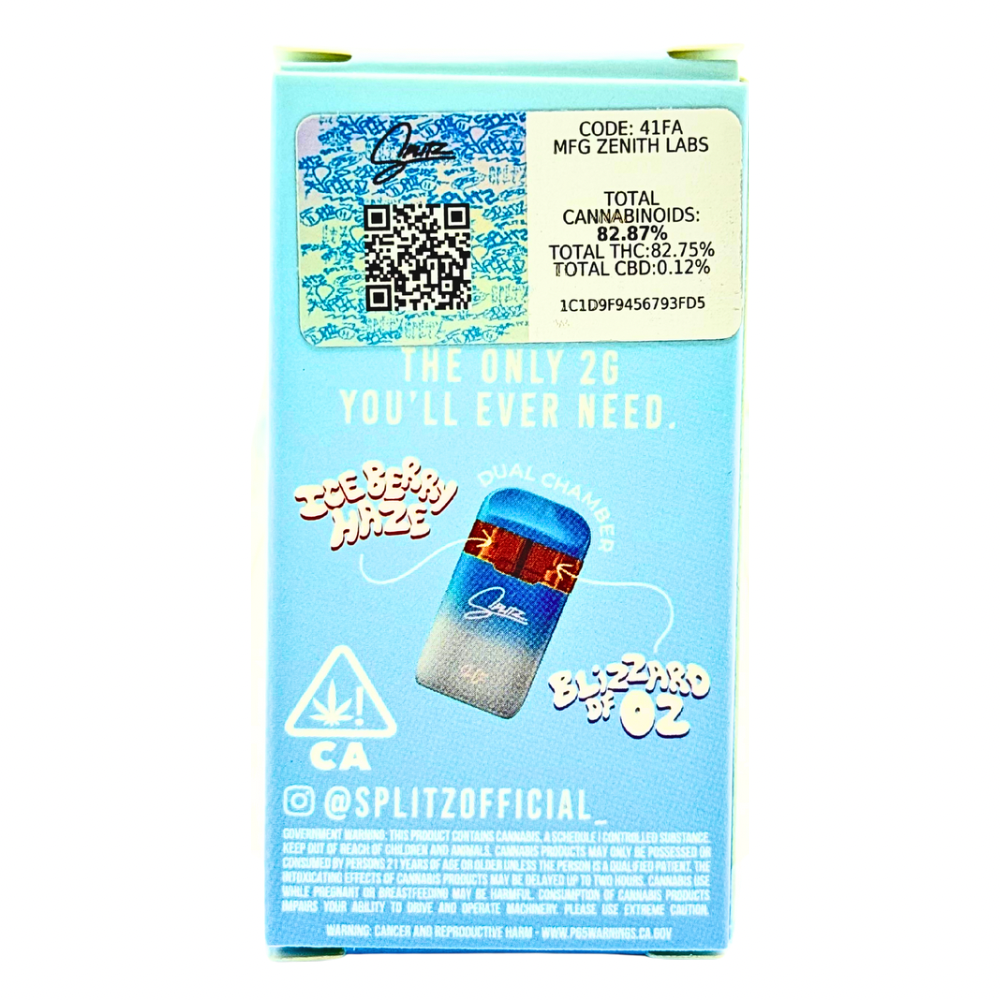 Splitz Dual Chamber Disposable 2G – Weedz DC