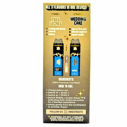 tres leches vape juice Uni 3-IN-1 Disposable 2G – Weedz DC
