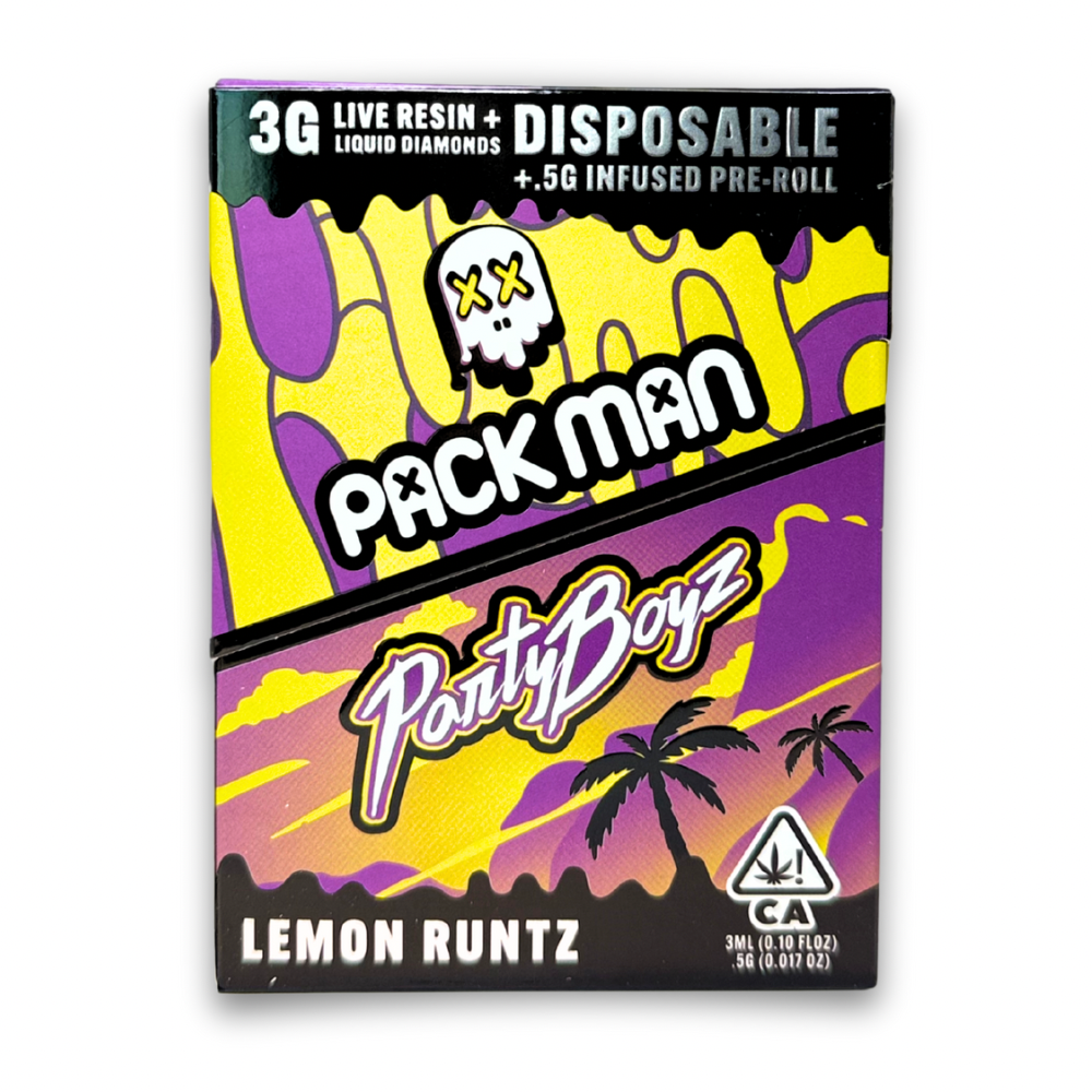 Packman x Partyboyz Disposable 3G + Pre-Roll Combo (GEN 4)  Weedz DC