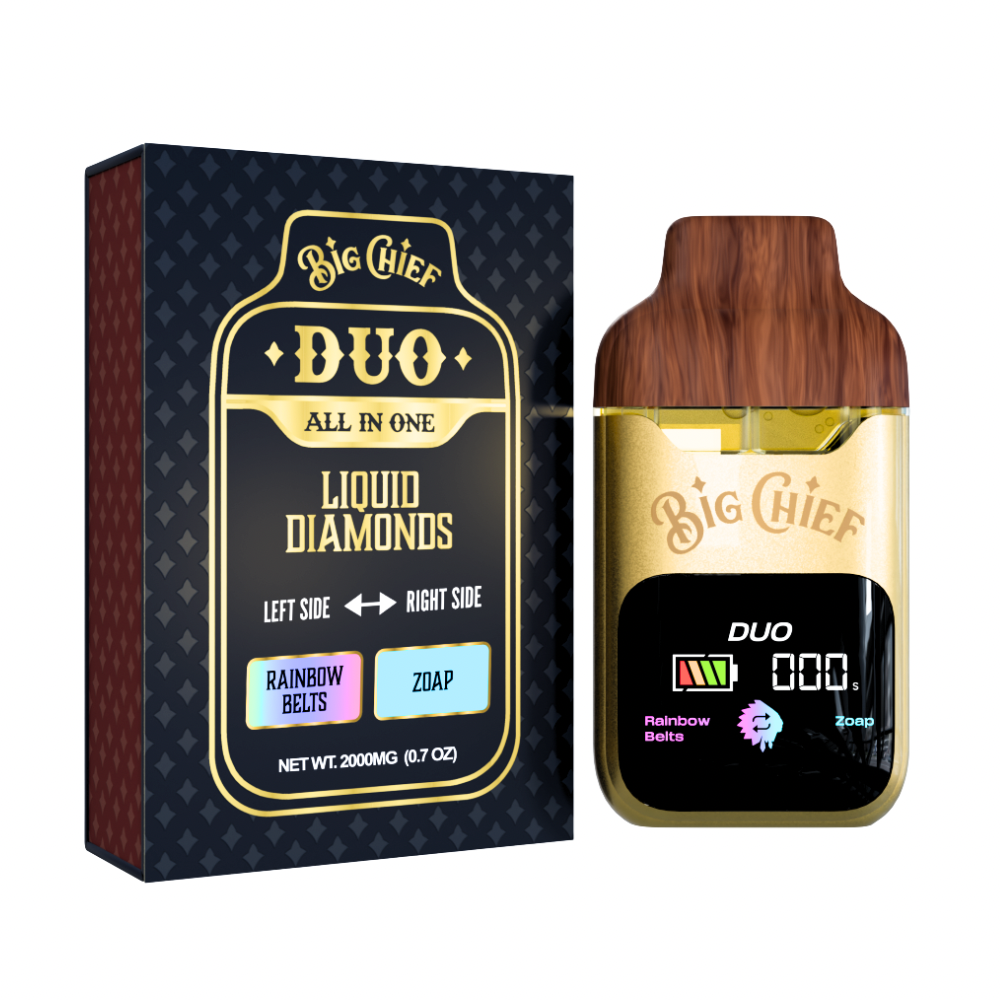 Big Chief Liquid Diamond Duo Disposable 2G Weedz DC Big Chief Liquid Diamond Duo Disposable 2G Weedz DC