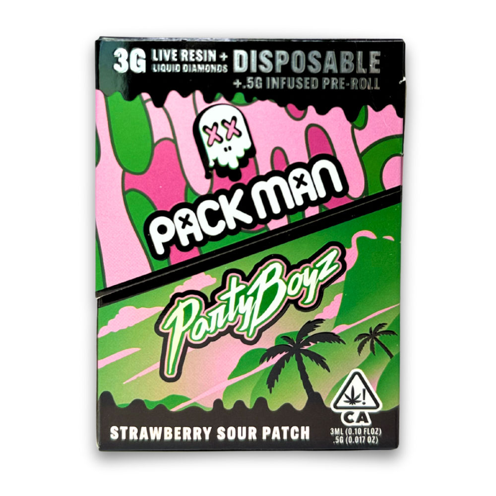 Packman x Partyboyz Disposable 3G + Pre-Roll Combo (GEN 4)  Weedz DC