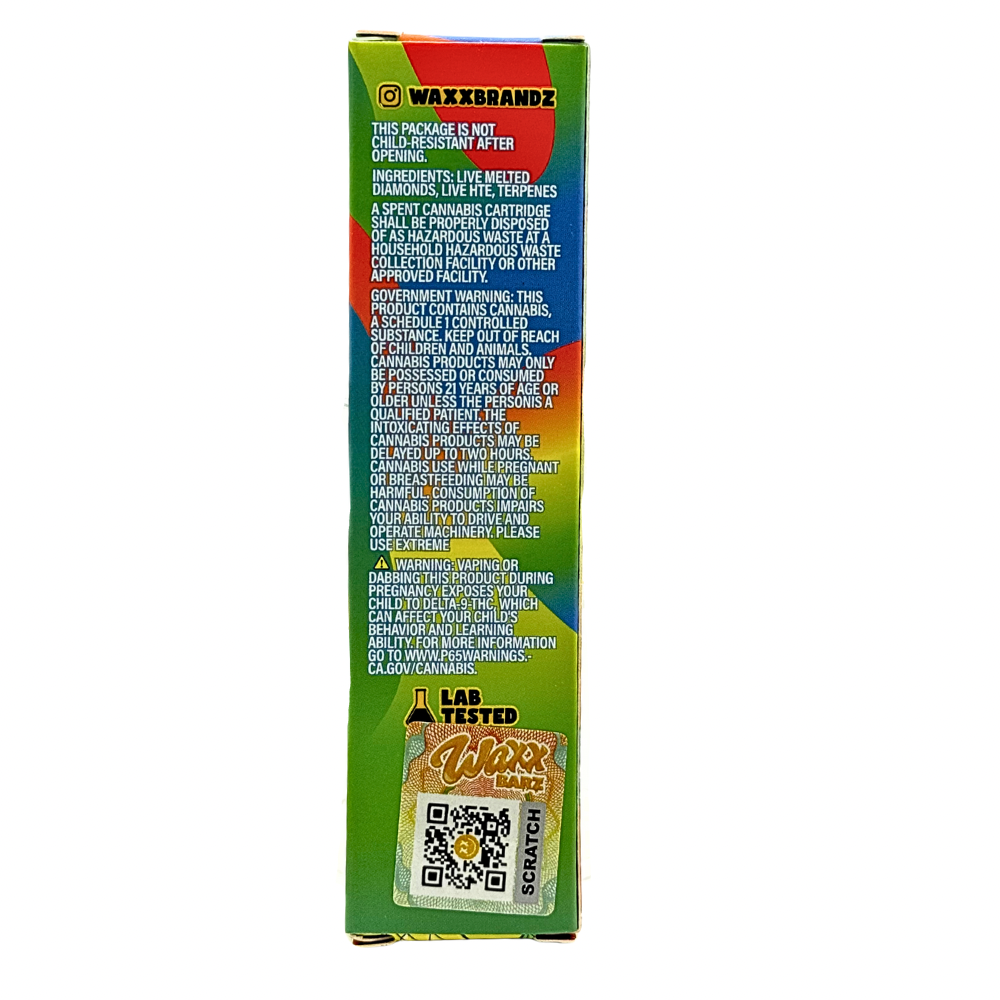 Waxx Barz Live Diamond Disposable 2G