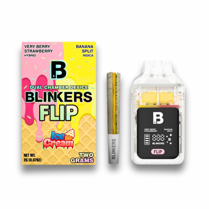 Blinkers Flip Ice Cream Dual Chamber Disposable 2G + Pre-Roll Combo