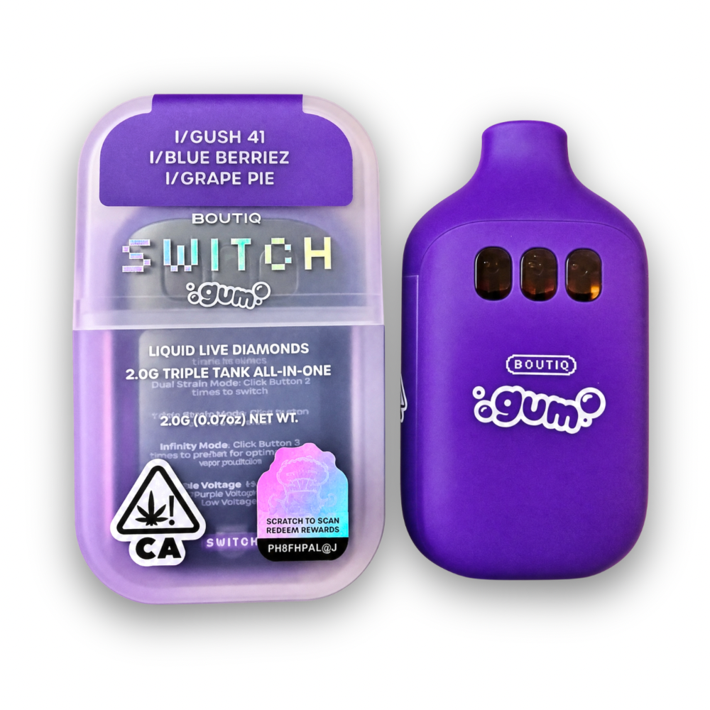 Boutiq Switch Gum Live Diamond Disposable 2G