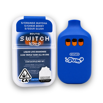 Boutiq Switch Gum Live Diamond Disposable 2G