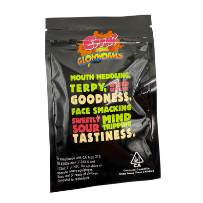 Errlli Sour Glow Worms - 600mg