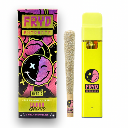 FRYD Extracts Liquid Diamond Disposable 2G + Pre-Roll Combo