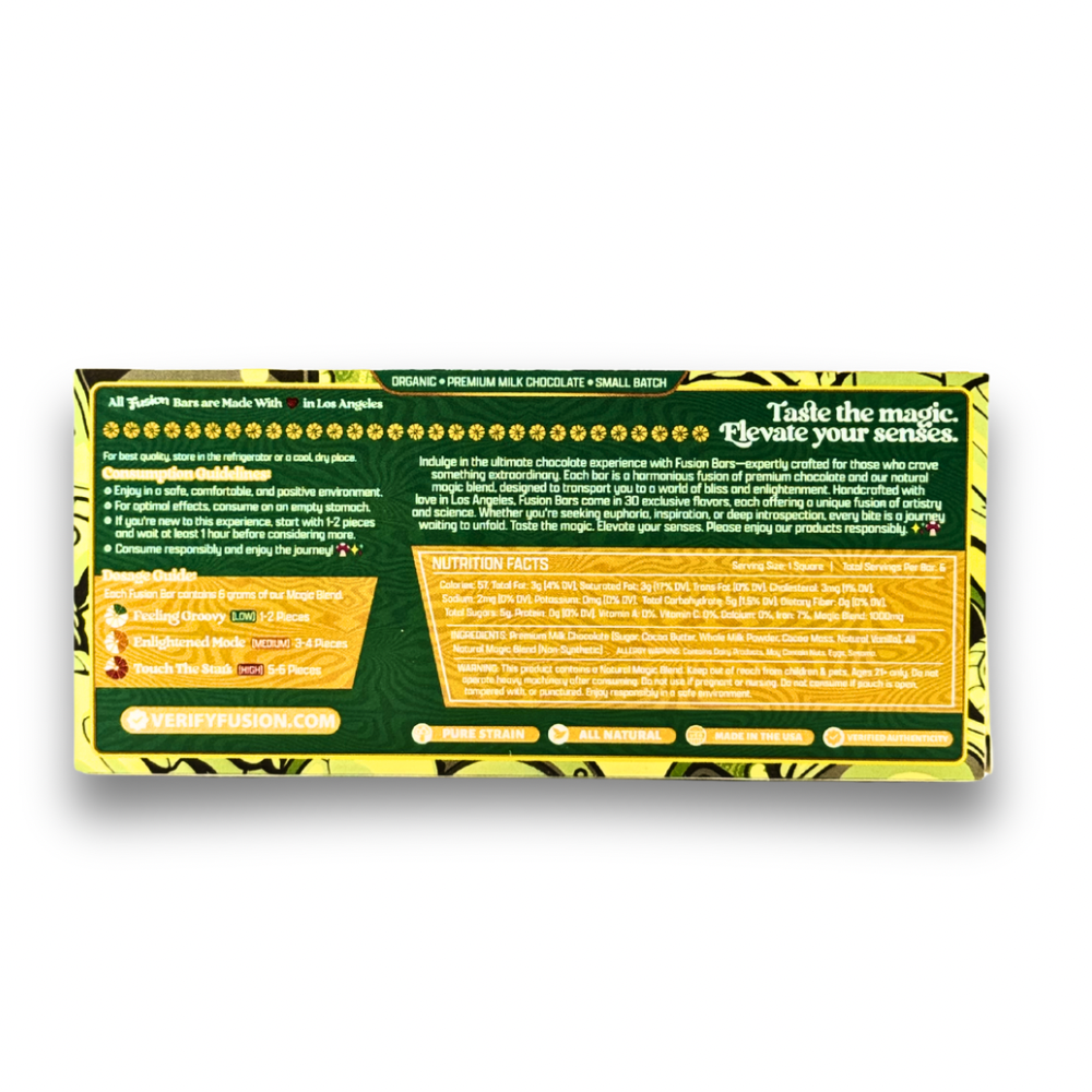 Fusion Mushroom Chocolate Bars 6g