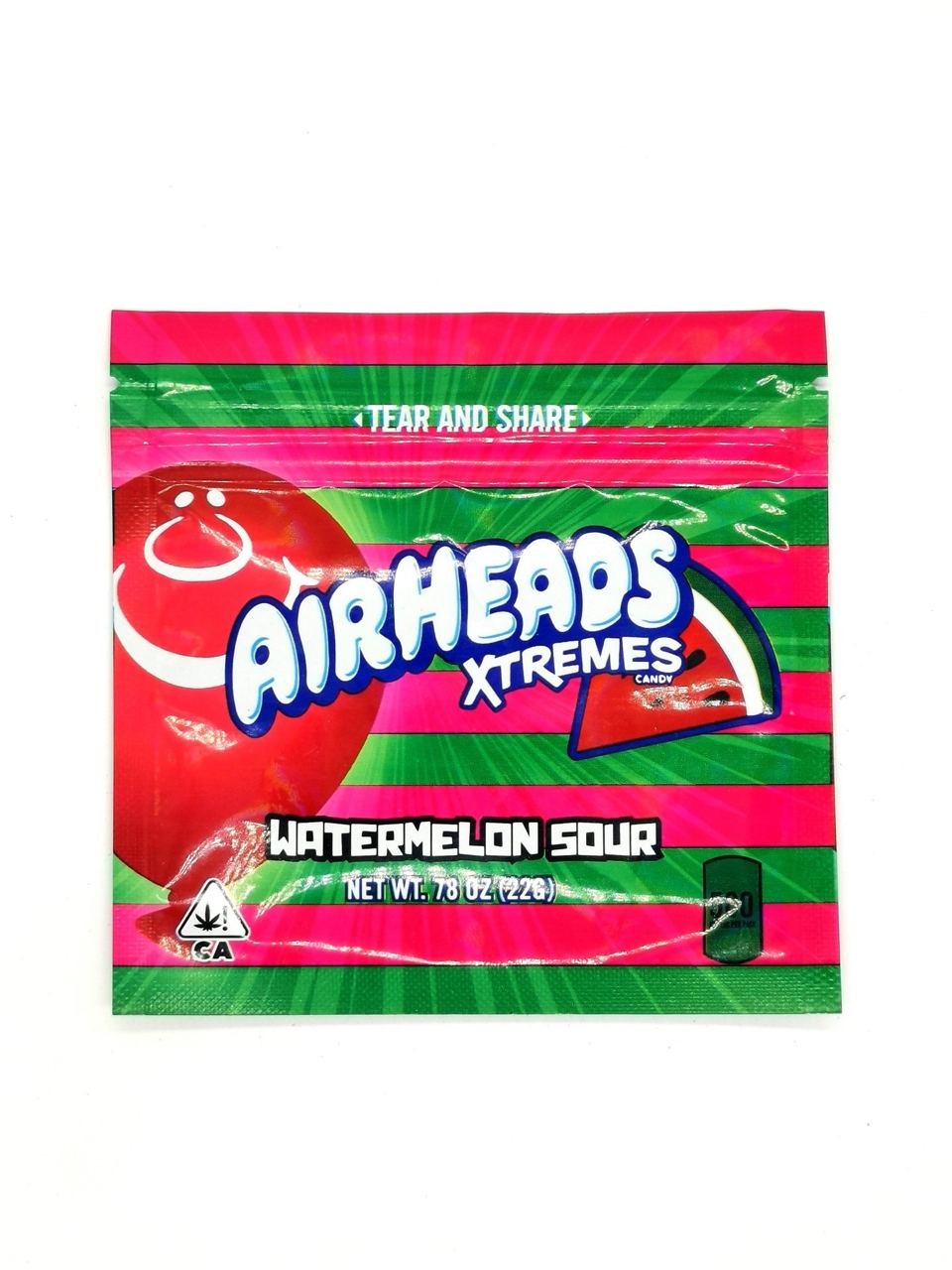 Airhead Xtremes Watermelon Sour Strips 500mg