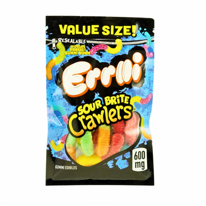 Errlli Sour Brite Crawlers - 600mg