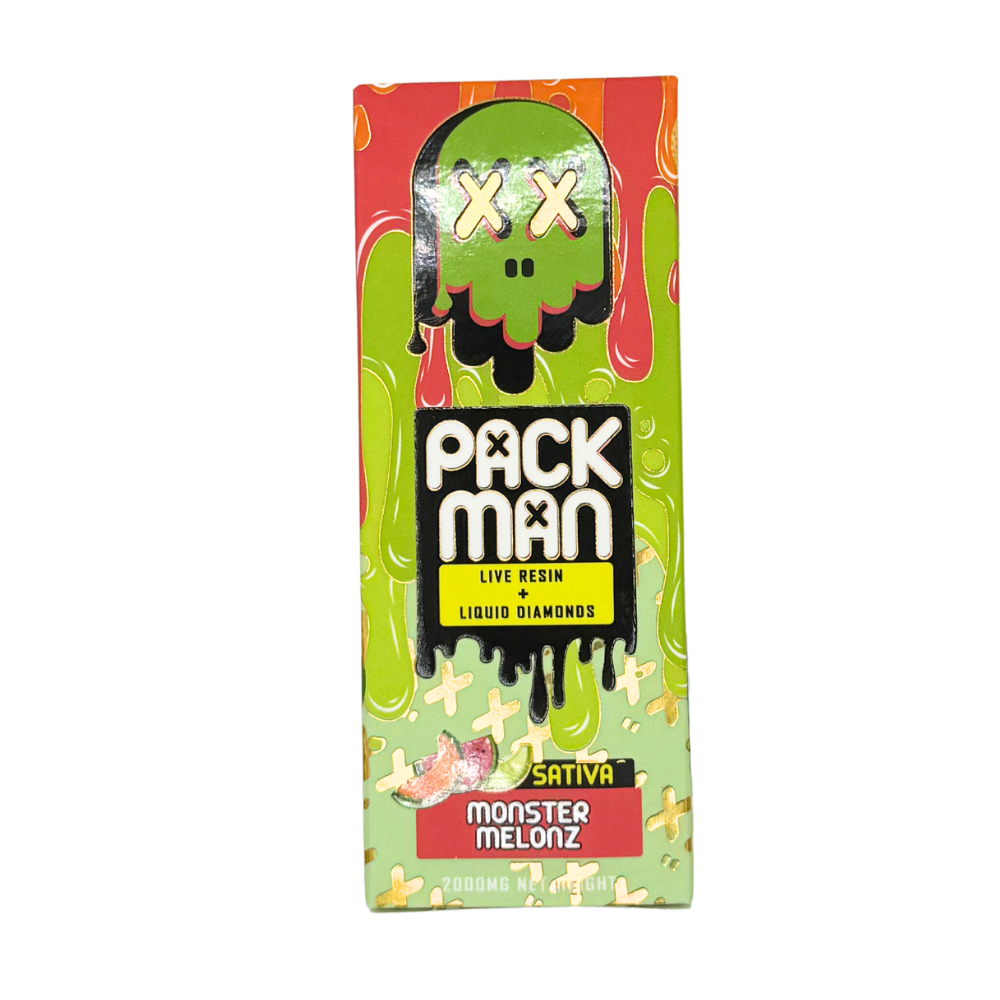 pack man disposable vape 2g Pack Man 2 Grams Disposable Carts main image 0