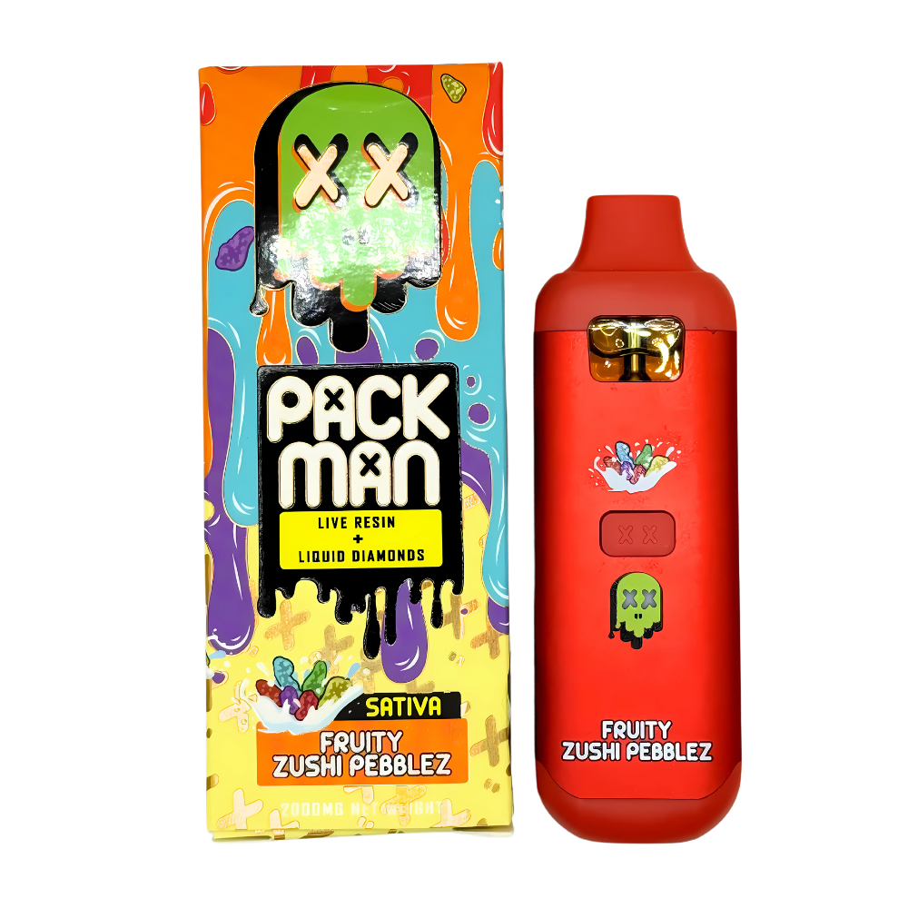 Packman Live Resin + Diamond Disposable (GEN 3) 2G Weedz DC Packman Live Resin + Diamond Disposable (GEN 3) 2G Weedz DC