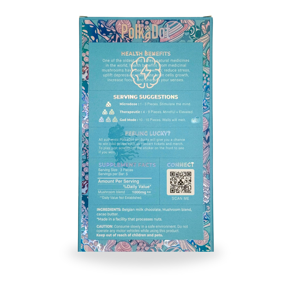 Polkadot Magic Mushroom Chocolate Bars 5g