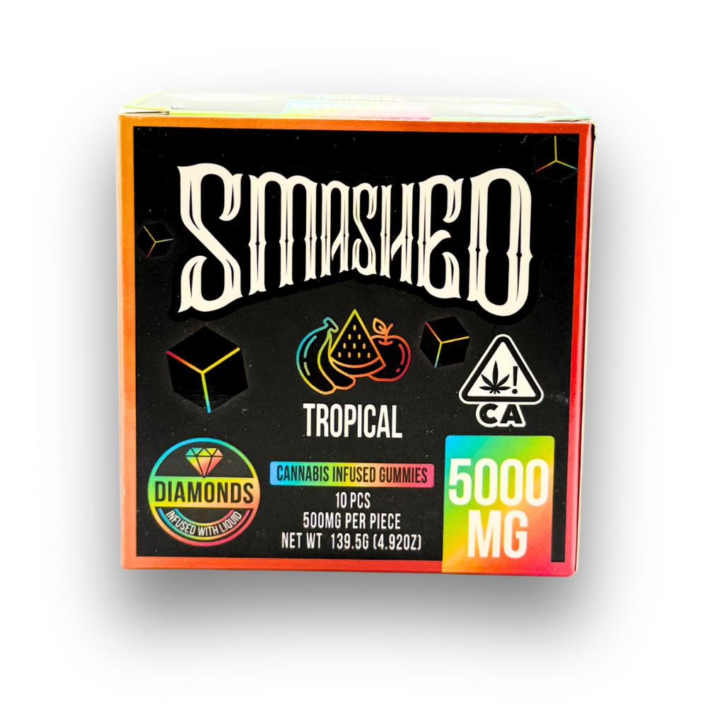 Smashed Liquid Diamond Infused Gummies 5,000mg