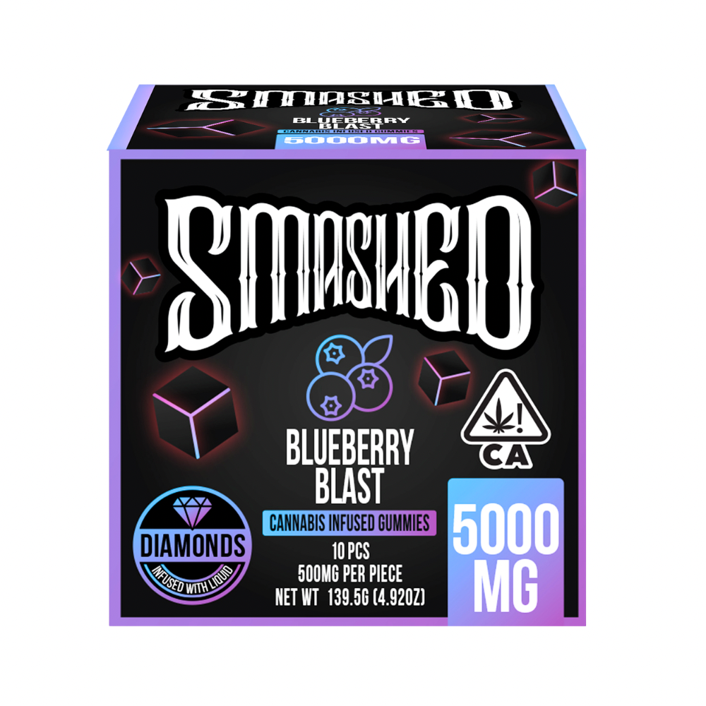 Smashed Liquid Diamond Infused Gummies - 5,000mg