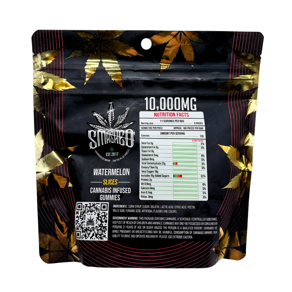 Smashed Infused Gummies - 10,000mg - Weedz DC - Virginia and DC Delivery