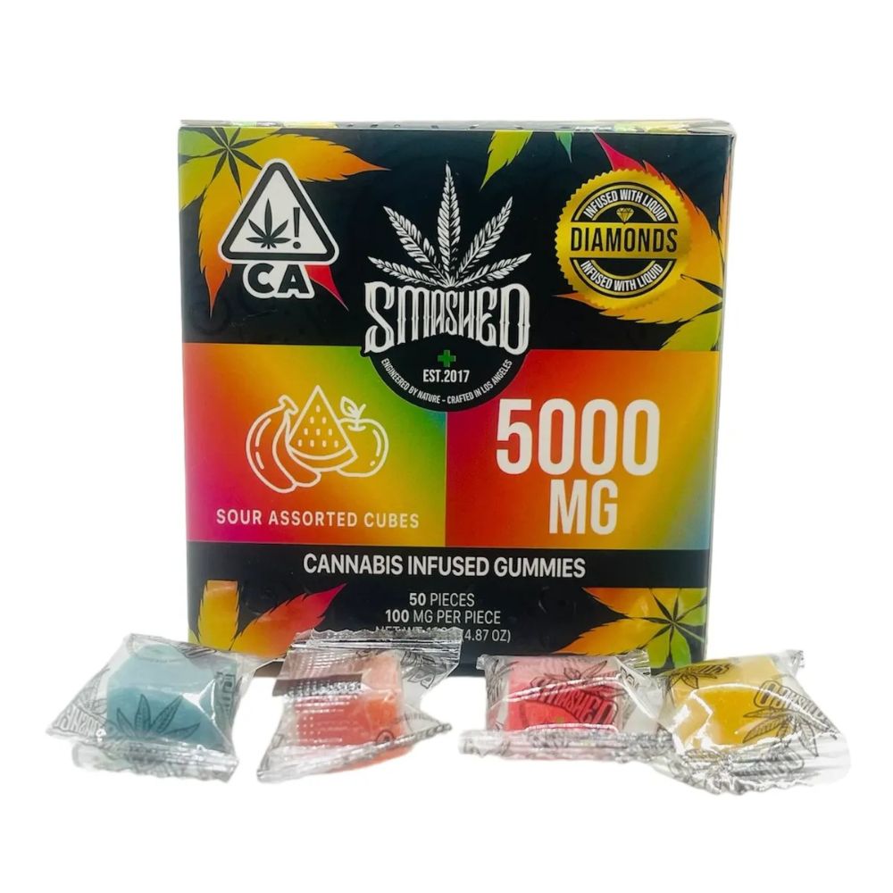 Smashed Liquid Diamond Infused Gummies - 5,000mg