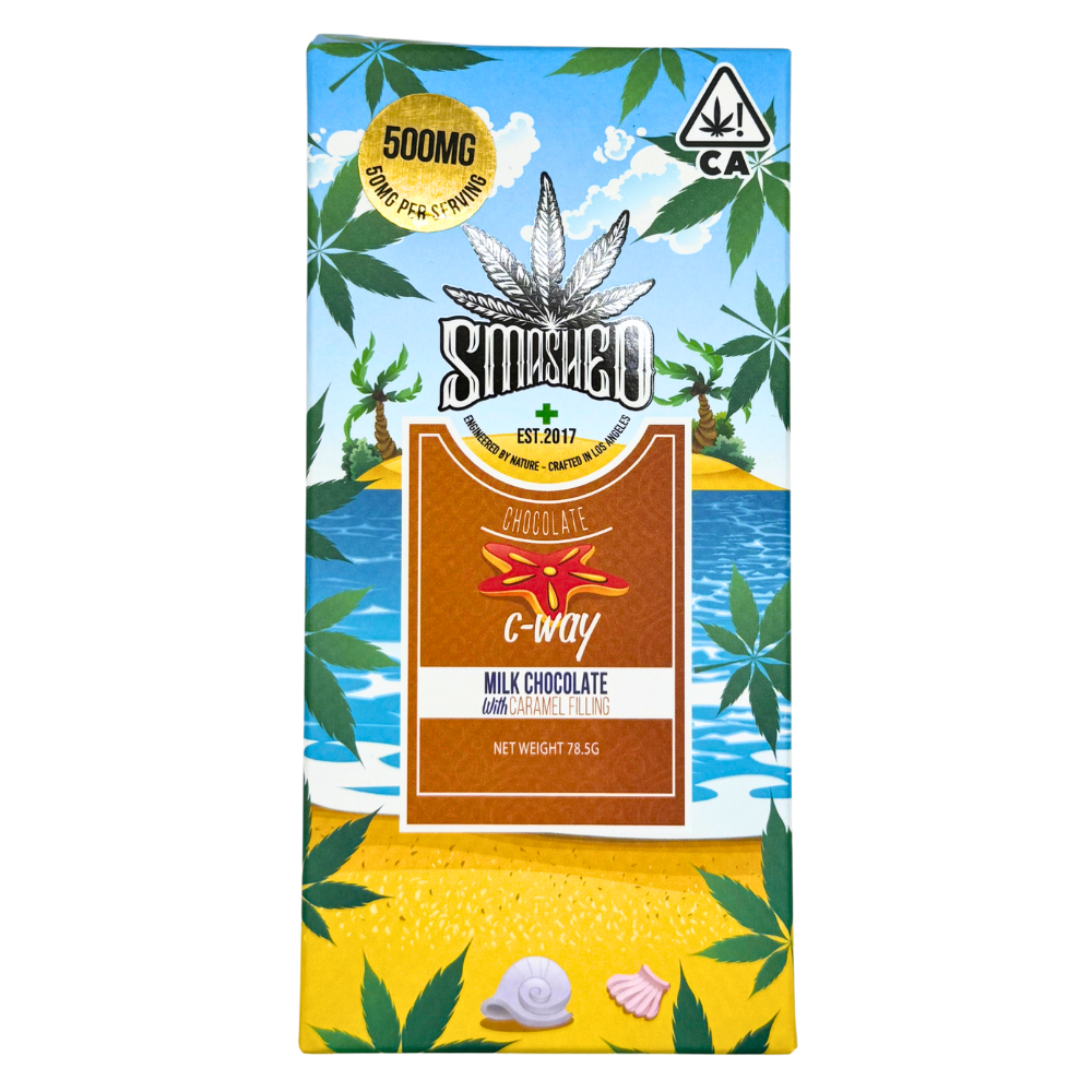 Smashed Infused Chocolate Bars - 500mg