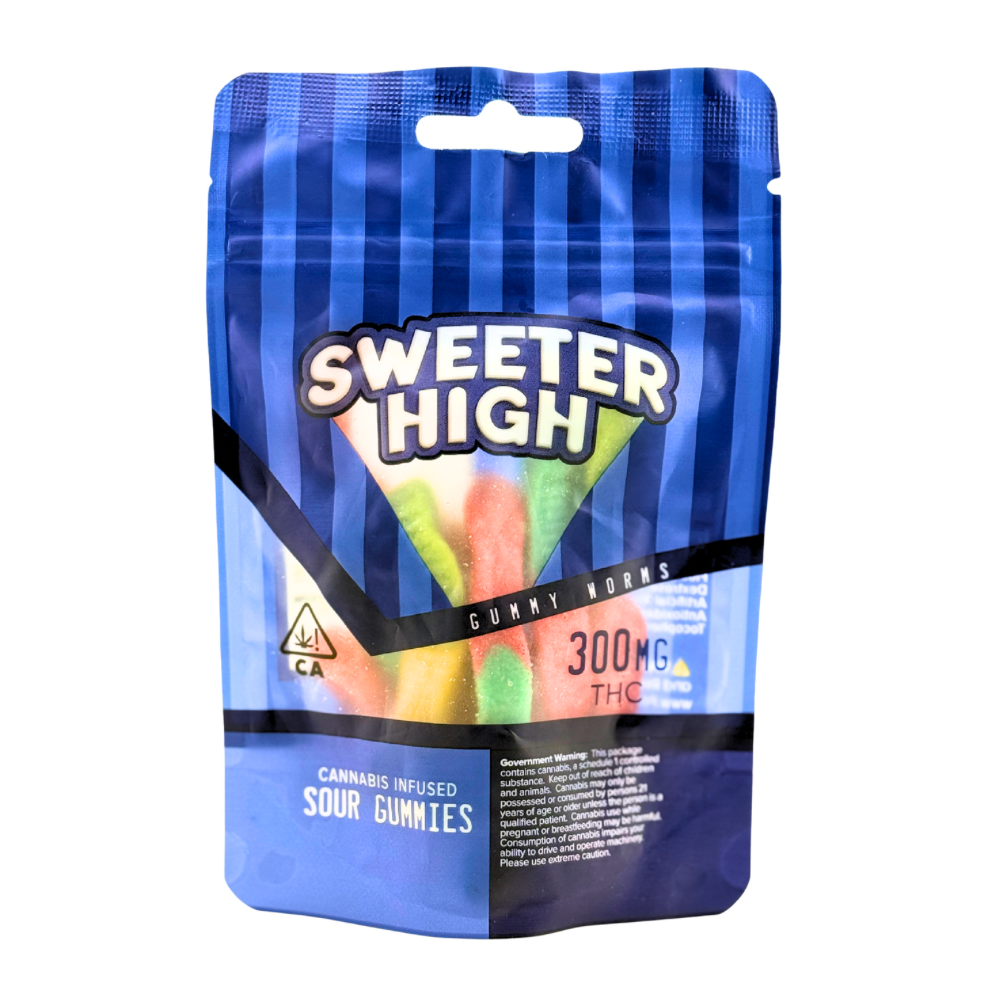 Sweeter High Gummy Worms - 300mg