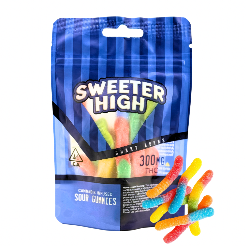 Sweeter High Gummy Worms - 300mg