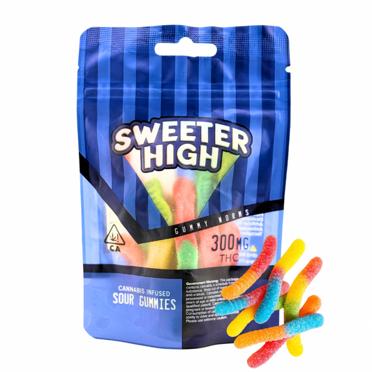 Sweeter High Gummy Worms - 300mg