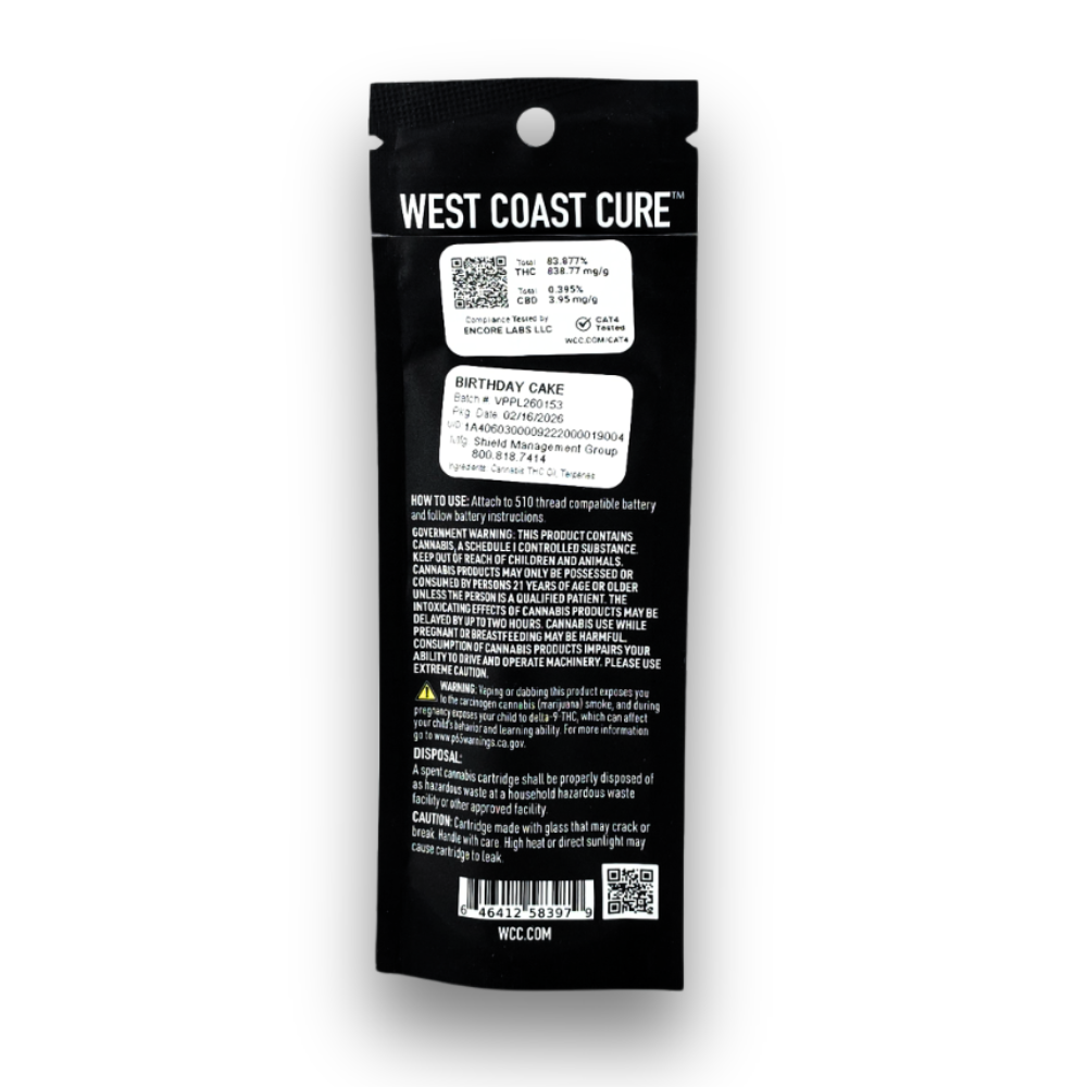 West Coast Cure Curepen Cart 1G