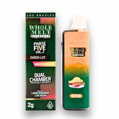 Whole Melt Dual Chamber Phase Five Live Diamond Disposable 2G