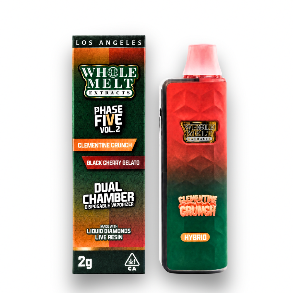 Whole Melt Dual Chamber Phase Five Live Diamond Disposable 2G