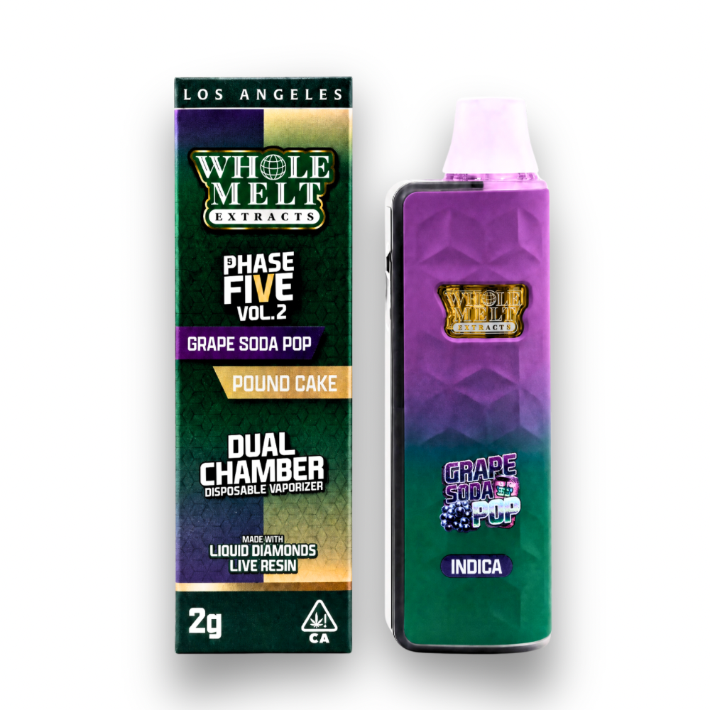 Whole Melt Dual Chamber Phase Five Live Diamond Disposable 2G
