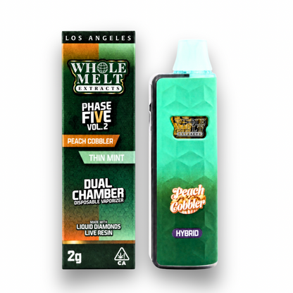 Whole Melt Dual Chamber Phase Five Live Diamond Disposable 2G