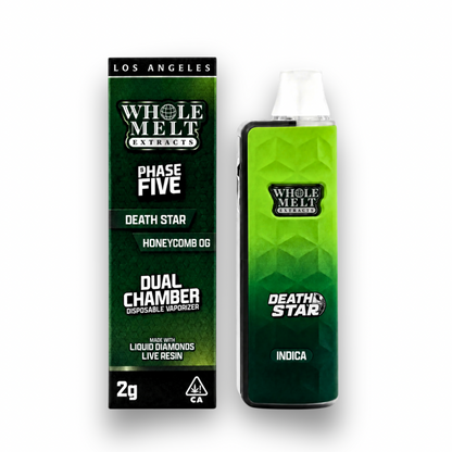 Whole Melt Dual Chamber Phase Five Live Diamond Disposable 2G