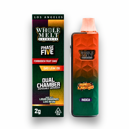 Whole Melt Dual Chamber Phase Five Live Diamond Disposable 2G