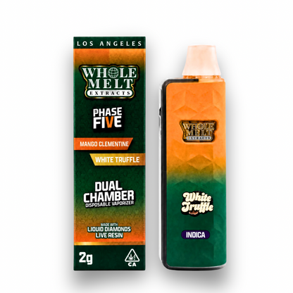 Whole Melt Dual Chamber Phase Five Live Diamond Disposable 2G