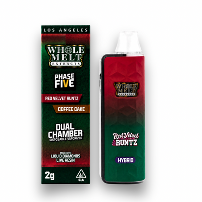 Whole Melt Dual Chamber Phase Five Live Diamond Disposable 2G