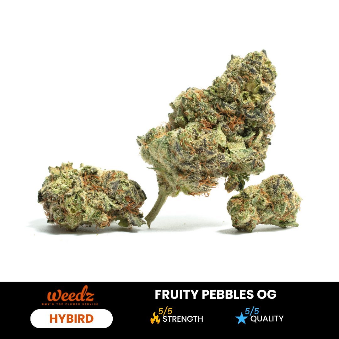 Fruity Pebbles - Indica (Exotic) 3.5g - Weedz DC - Virginia and DC Delivery