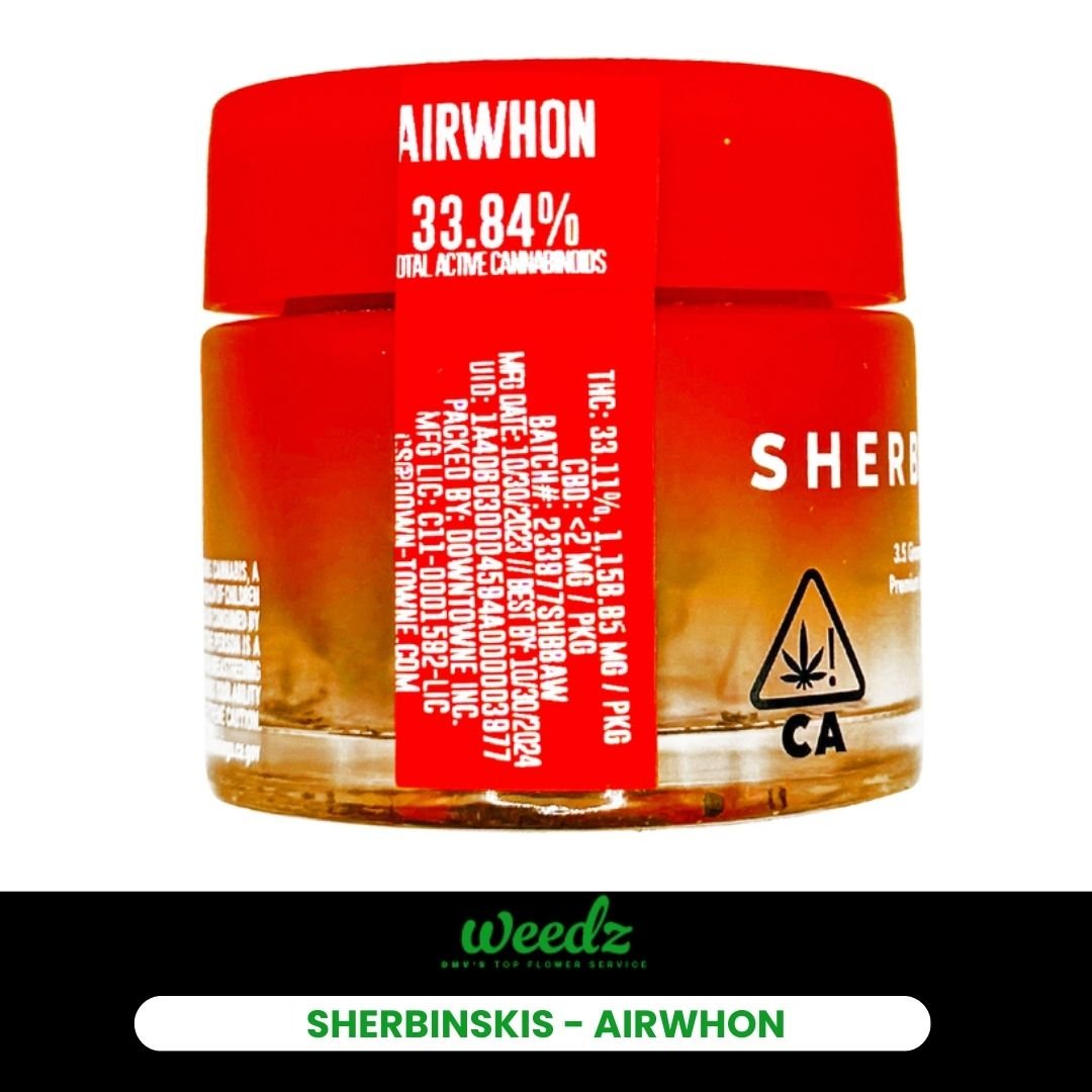 Sherbinskis - Airwhon - Sativa - Weedz DC - Virginia and DC Delivery