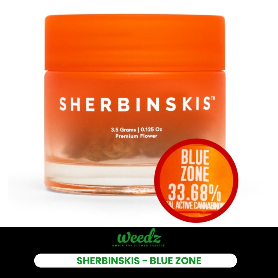Sherbinskis - Blue Zone - Sativa - Weedz DC - Virginia and DC Delivery