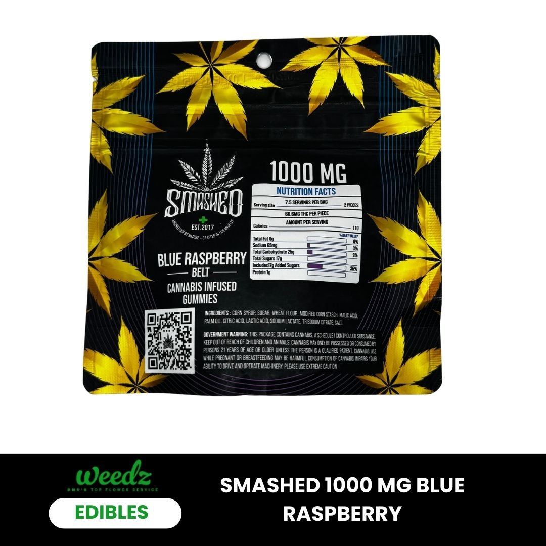 Smashed Gummies 1000 MG - Weedz DC - Virginia and DC Delivery
