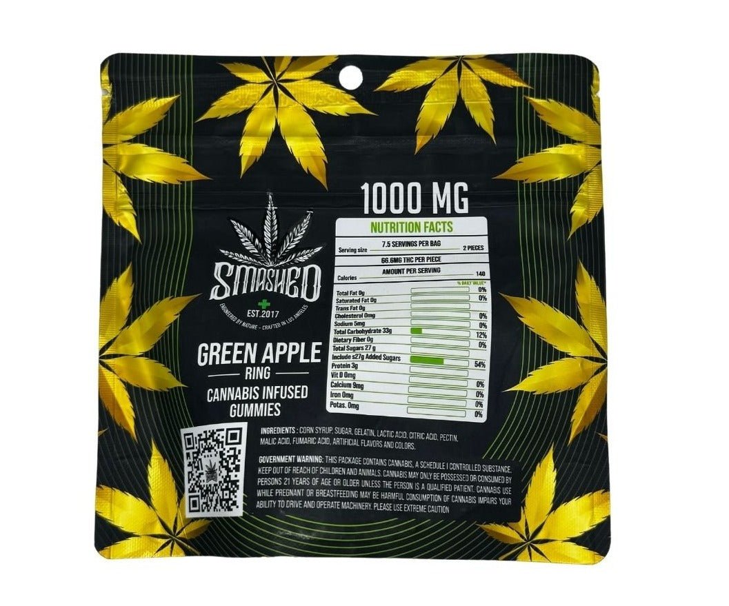 Smashed Gummies 1000mg - Weedz DC - Virginia and DC Delivery